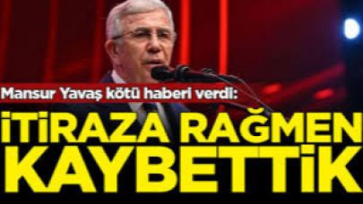 Mansur Yavaş: Elimizden geleni yaptık ama mahkemeyi kaybettik