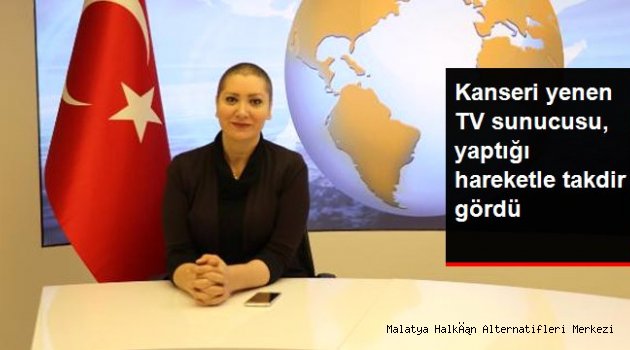 Kanseri yenen sunucu, televizyon programına peruksuz çıktı
