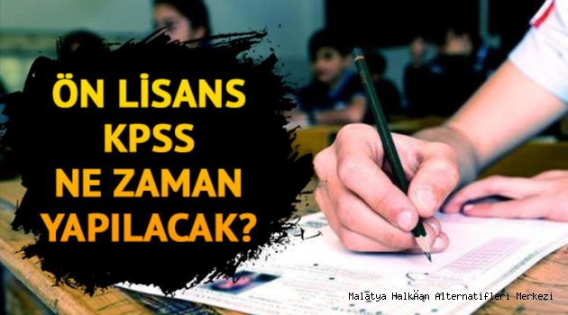 KPSS Ön lisans başvuru tarihi ne zaman? İşte, Ön lisans KPSS'nin yapılacağı tarih