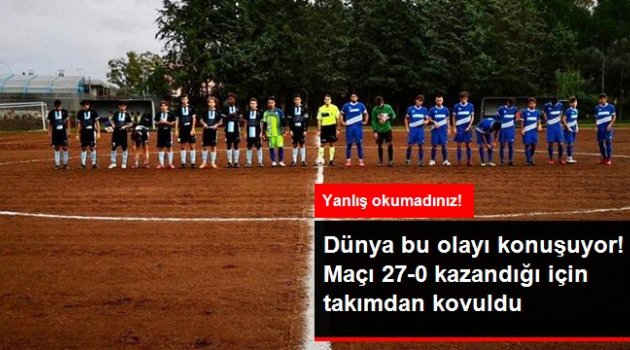 Maçı 27-0 kazanan takımın hocasını kovdular