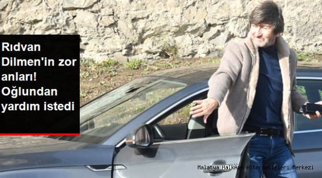 Rıdvan Dilmen'in zor anları! Lastiği patladı, oğlundan yardım istedi