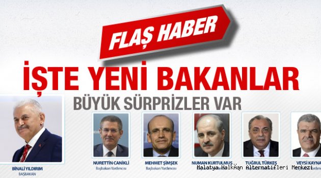 Yeni bakanlar listesi kabine için son dakika açıklama