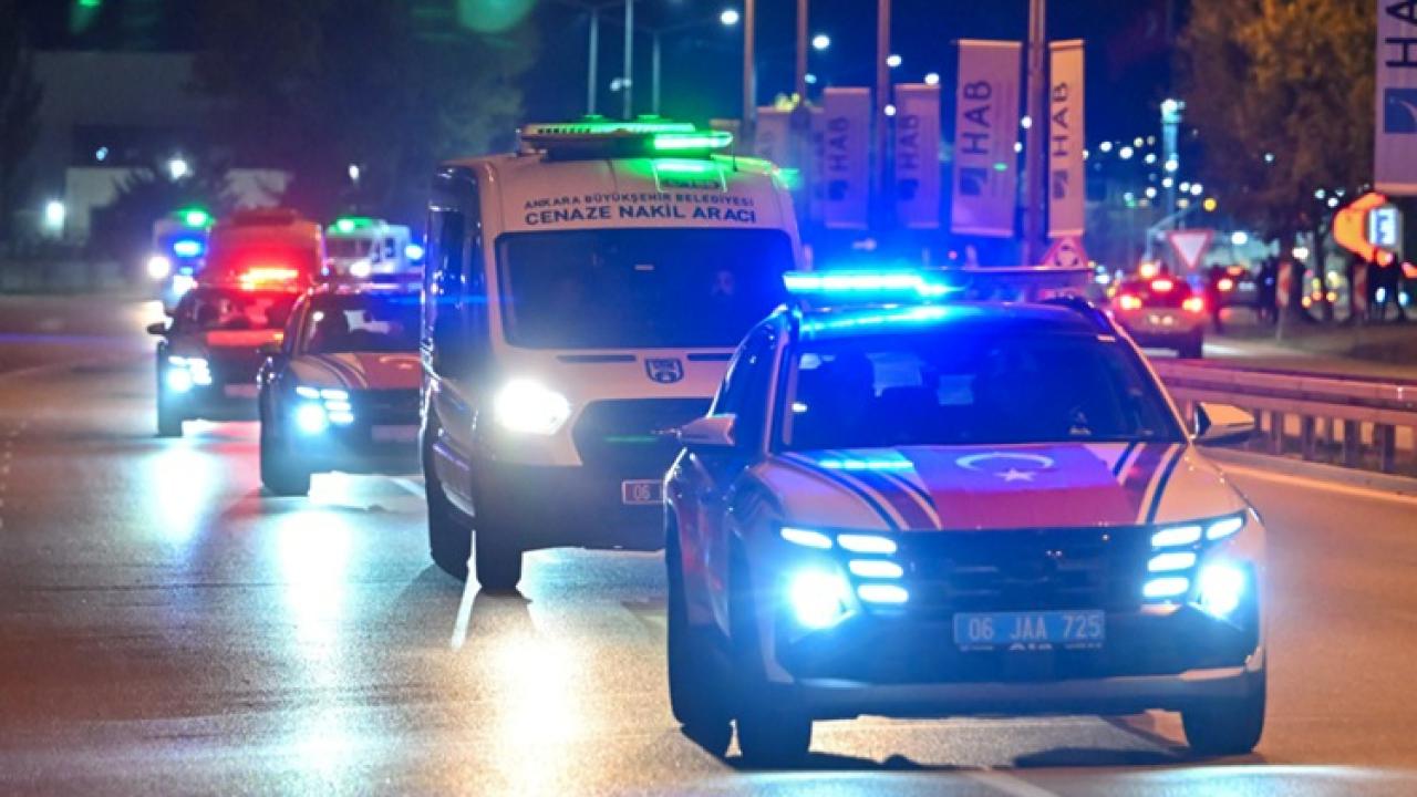 Gürcistan'da düşen askeri uçakta şehit olan askerlerin naaşları Adli Tıp Kurumuna getirildi