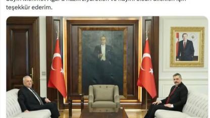 Mehmet Ağar’dan yeni Bakan Mustafa Çiftçi’ye ziyaret