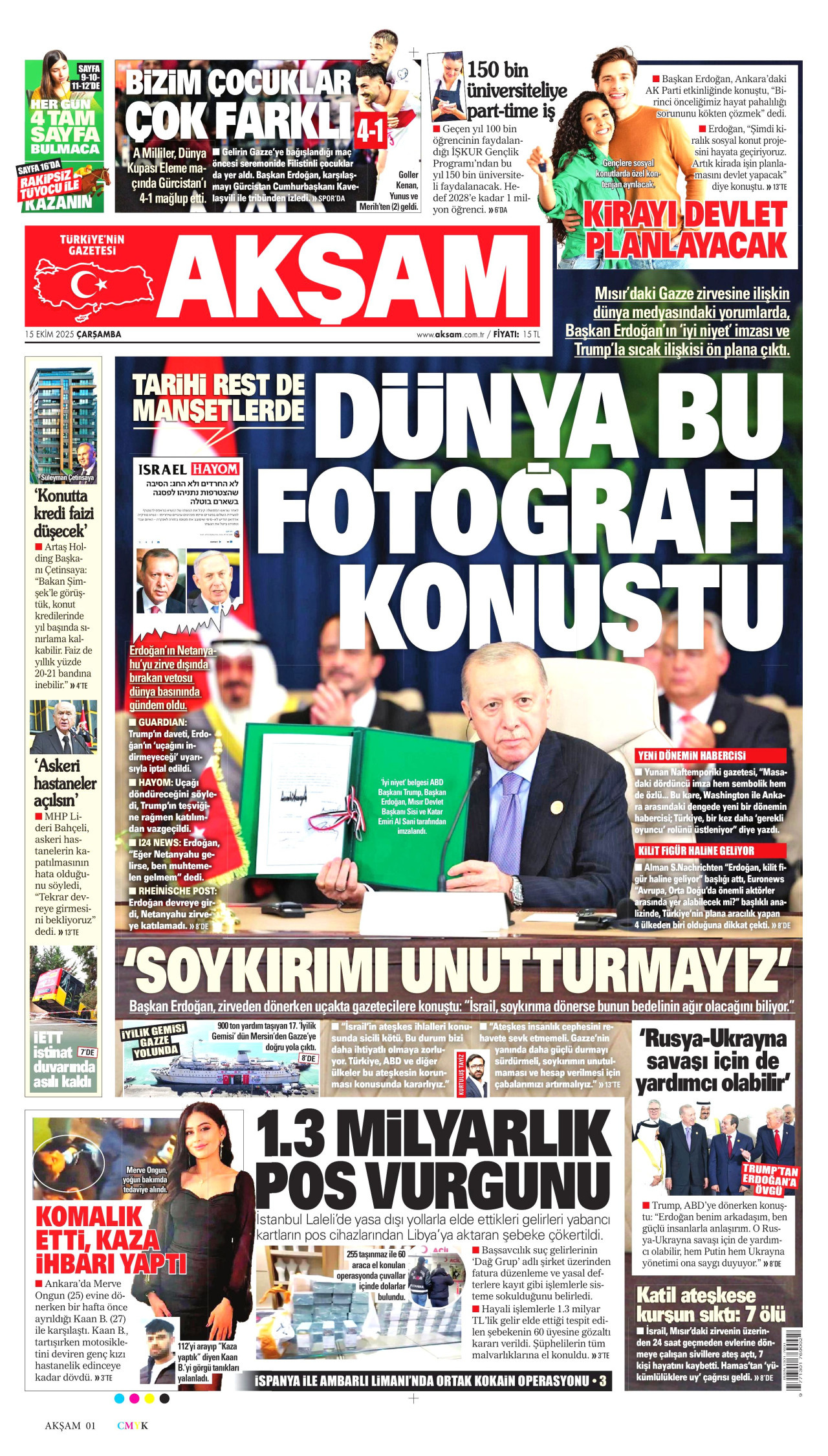 AKŞAM Gazete Manşeti