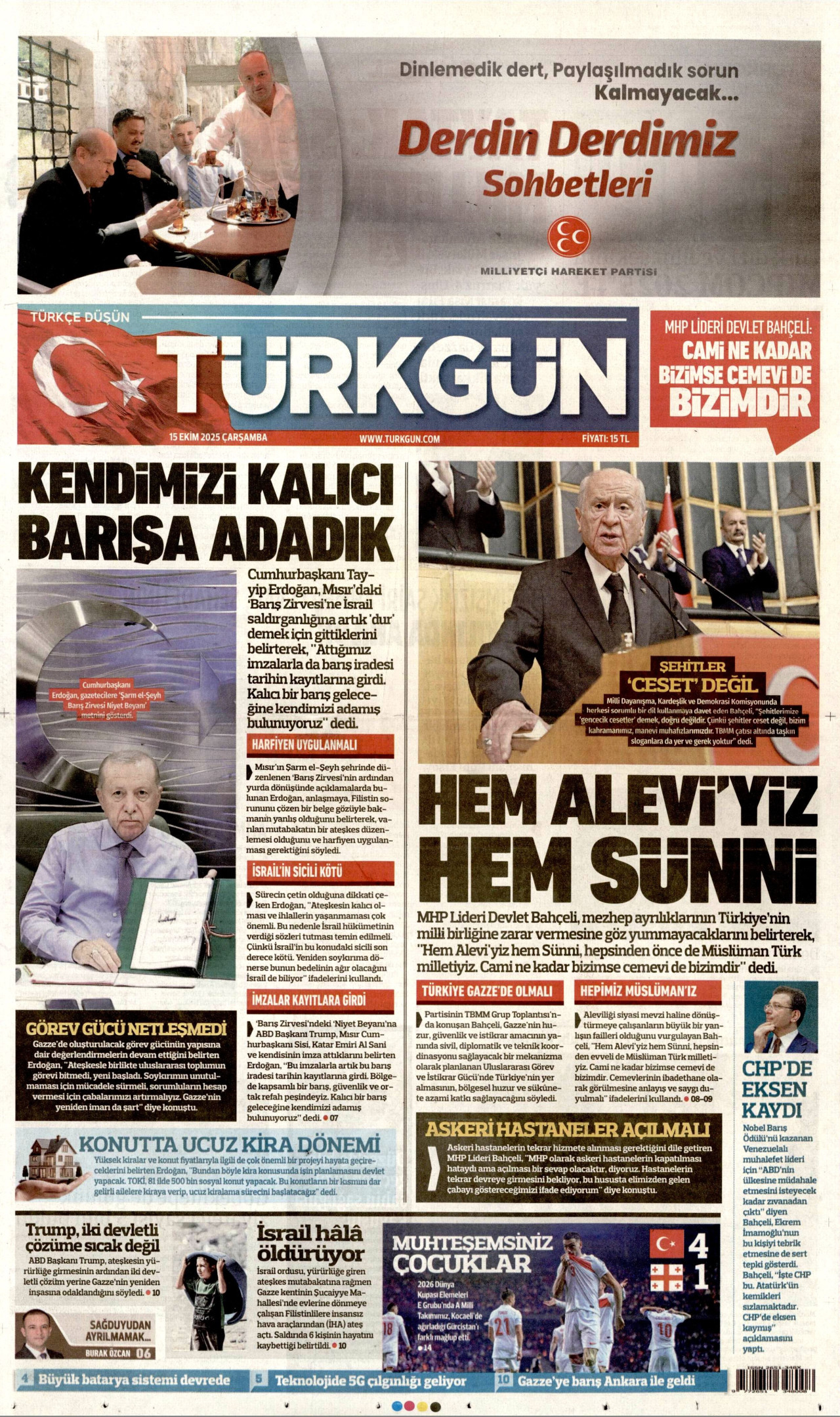 TÜRKGÜN Gazete Manşeti